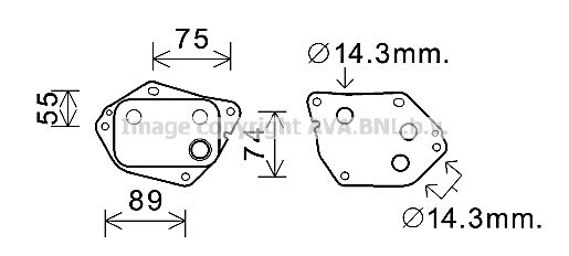 AVA QUALITY COOLING масляный радиатор, двигательное масло HY3288